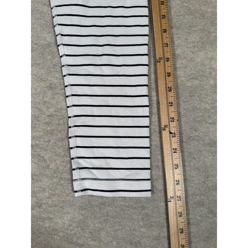 Lululemon Leggings Womens 4 White Striped Capri Yoga Athletic Stretch Gym - Picture 10 of 14